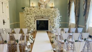 All ready for the couples Celebrant Led Wedding Ceremony